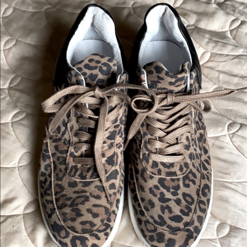 Pavement Leopard and Black Sneakers. Size 39